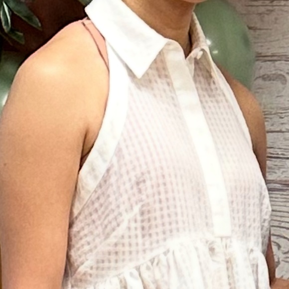 Anthropologie by Maeve White Sleeveless Blouse - Picture 7 of 7